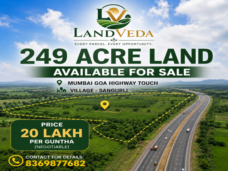 🏞️ 249 Acres of Premium Highway Touch Land for Sale!