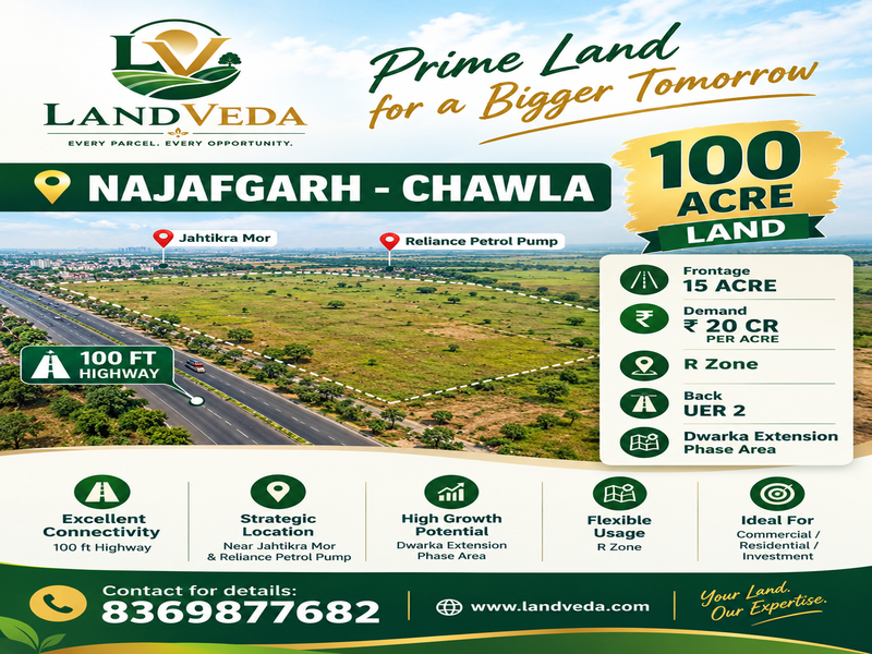 🚨 PRIME LAND OPPORTUNITY | NAJAFGARH–CHAWLA
