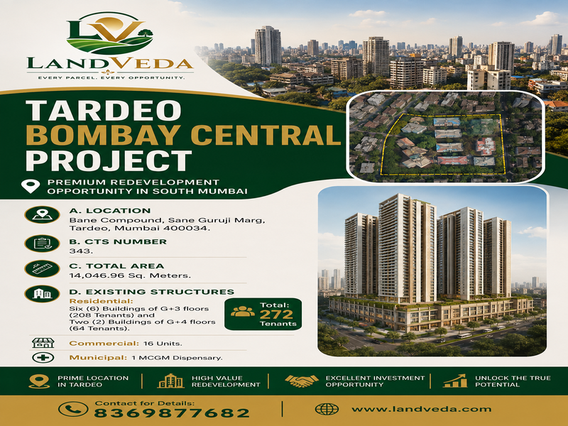 🏙️ TARDEO – BOMBAY CENTRAL PROJECT 🏙️ Premium Redevelopment Opportunity | South Mumbai