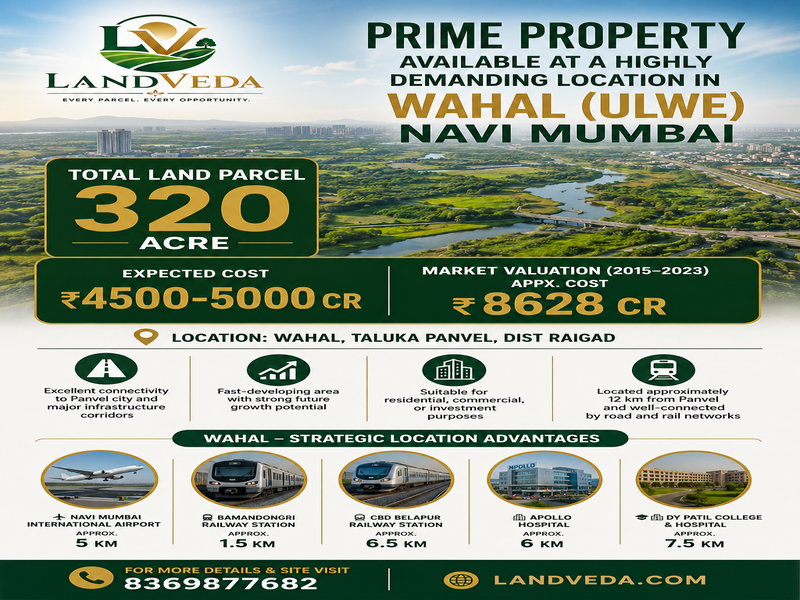 🚨 MEGA LAND OPPORTUNITY | WAHAL (ULWE), NAVI MUMBAI 🚨