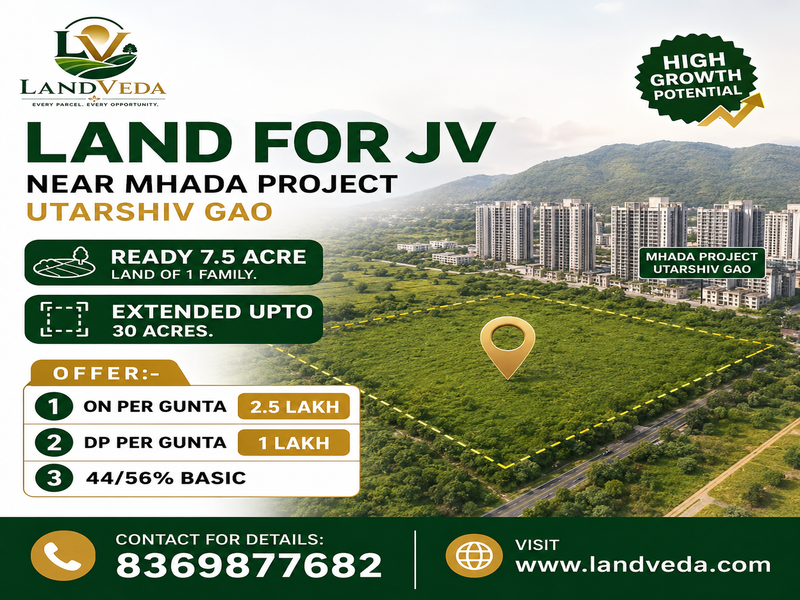 🏗️ EXCLUSIVE LAND FOR JV | PANVEL – UTARSHIV GAO