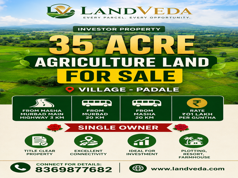 🏞️ 35 ACRE AGRICULTURE LAND FOR SALE – PADale 🏞️